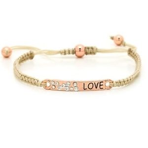 Beige and Rose Gold Bracelet